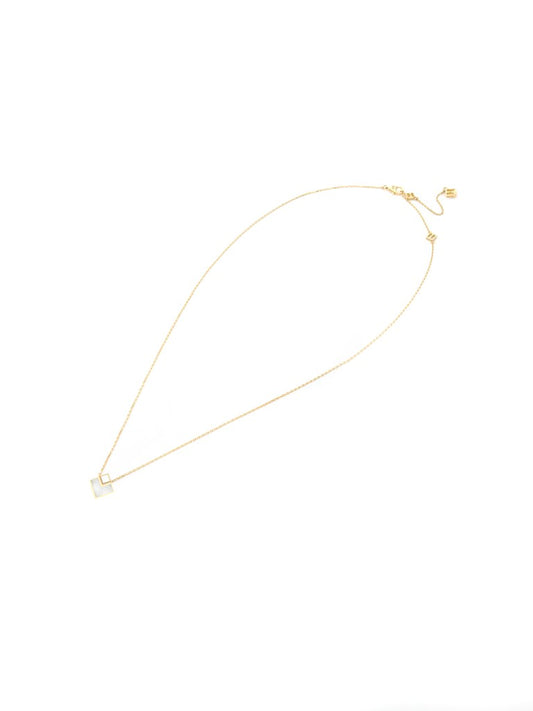 CARDİA kolye 14 ayar altından, 14 ayar sarı altın kolye ucu iki tarafı sedef mine ile süslenmiştir